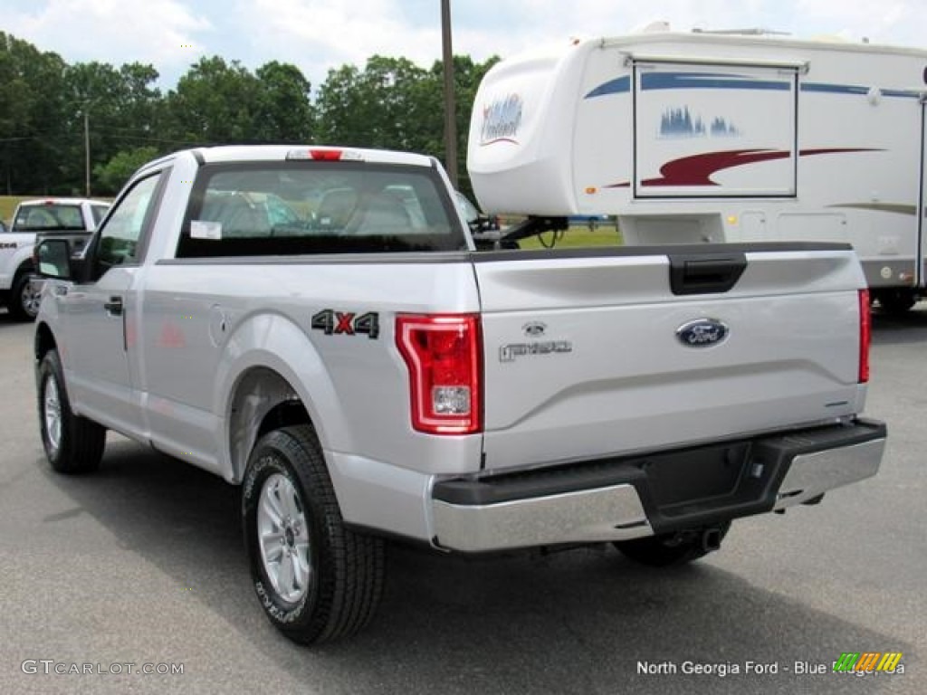 2016 F150 XLT Regular Cab 4x4 - Ingot Silver / Medium Earth Gray photo #3