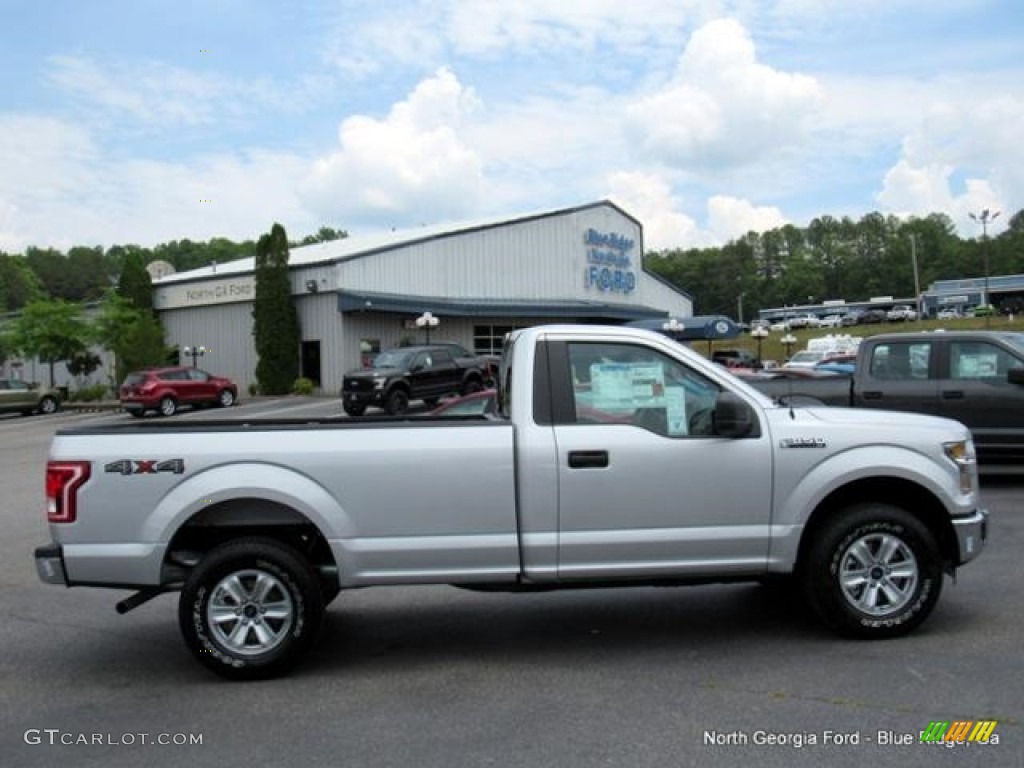 2016 F150 XLT Regular Cab 4x4 - Ingot Silver / Medium Earth Gray photo #6