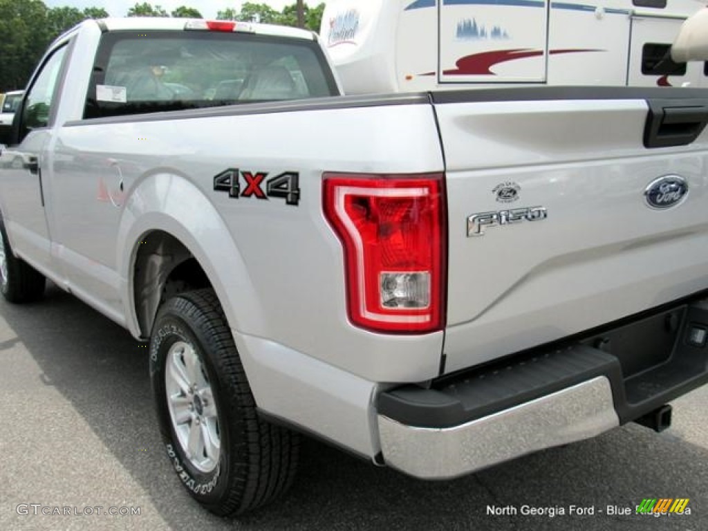 2016 F150 XLT Regular Cab 4x4 - Ingot Silver / Medium Earth Gray photo #30