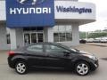2012 Midnight Black Hyundai Elantra GLS  photo #2