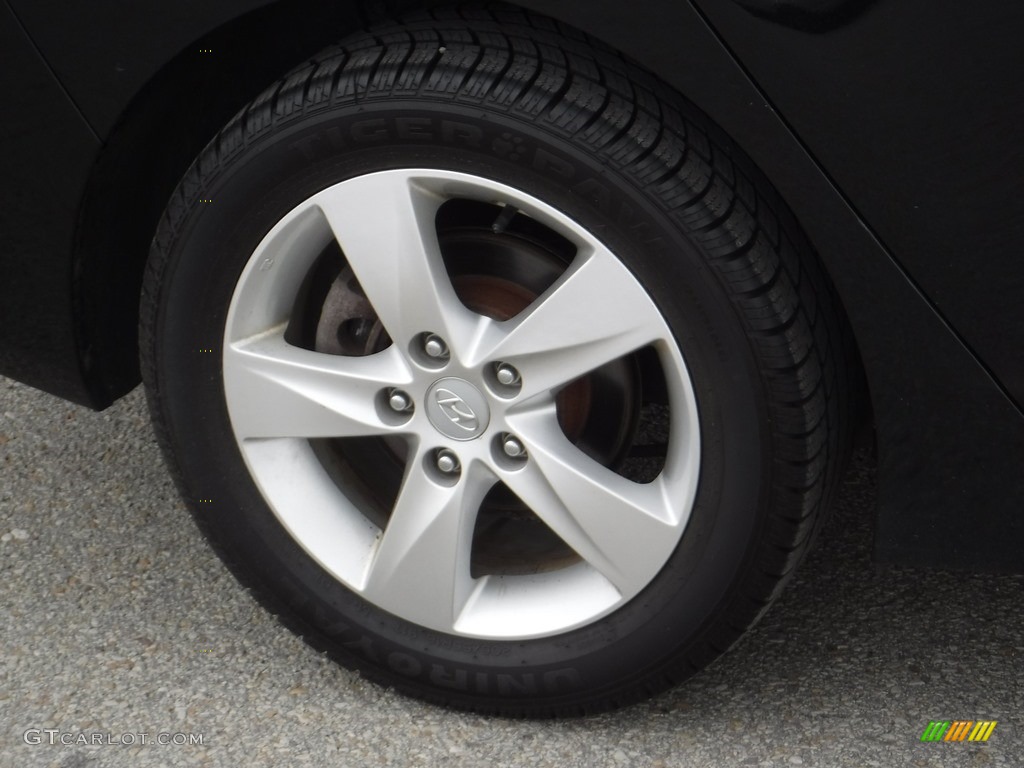 2012 Elantra GLS - Midnight Black / Gray photo #3