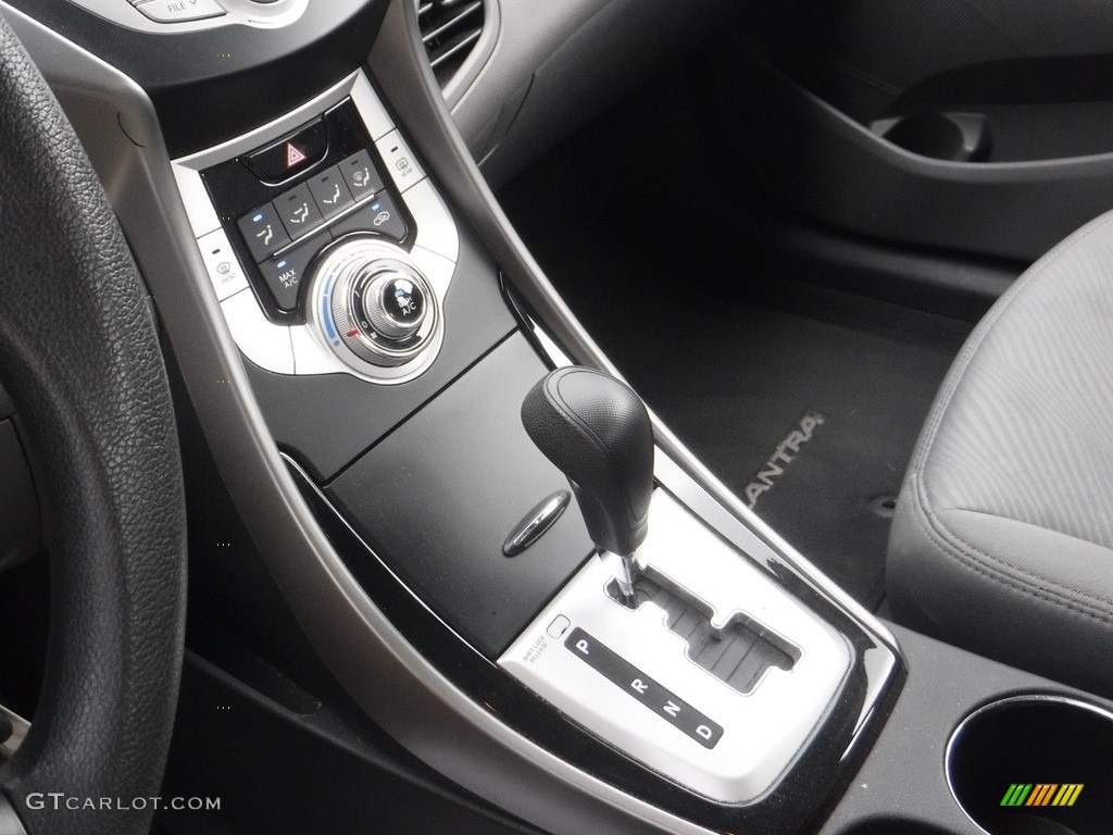 2012 Elantra GLS - Midnight Black / Gray photo #14
