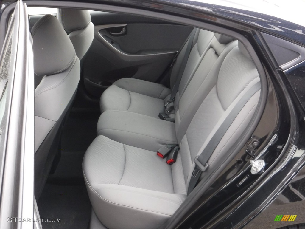 2012 Elantra GLS - Midnight Black / Gray photo #16