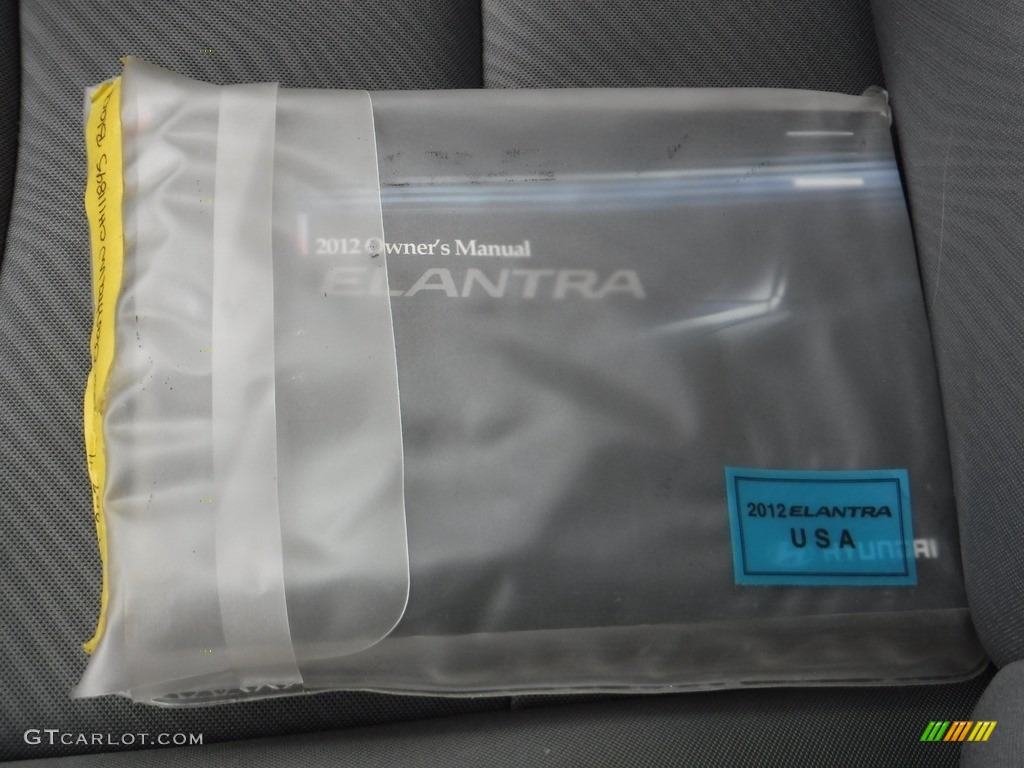 2012 Elantra GLS - Midnight Black / Gray photo #18