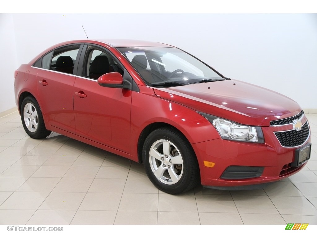 2012 Cruze LT - Crystal Red Metallic / Jet Black/Sport Red photo #1
