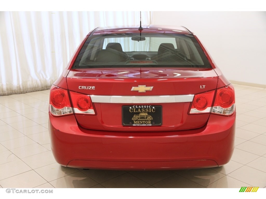 2012 Cruze LT - Crystal Red Metallic / Jet Black/Sport Red photo #13