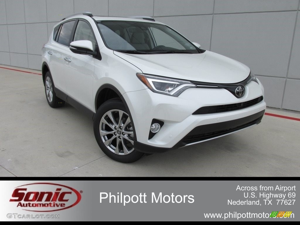 2016 RAV4 Limited - Blizzard Pearl / Ash photo #1