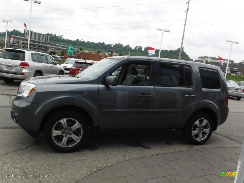 2013 Pilot EX 4WD - Polished Metal Metallic / Gray photo #5