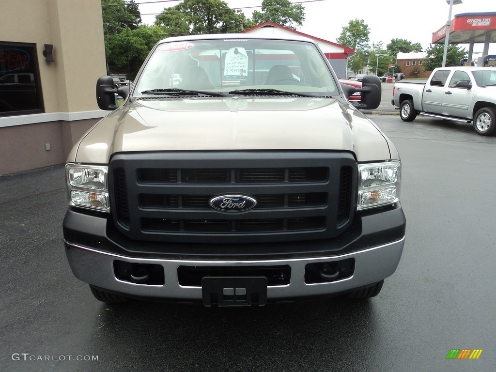 2006 F250 Super Duty XL Regular Cab 4x4 - Arizona Beige Metallic / Tan photo #17