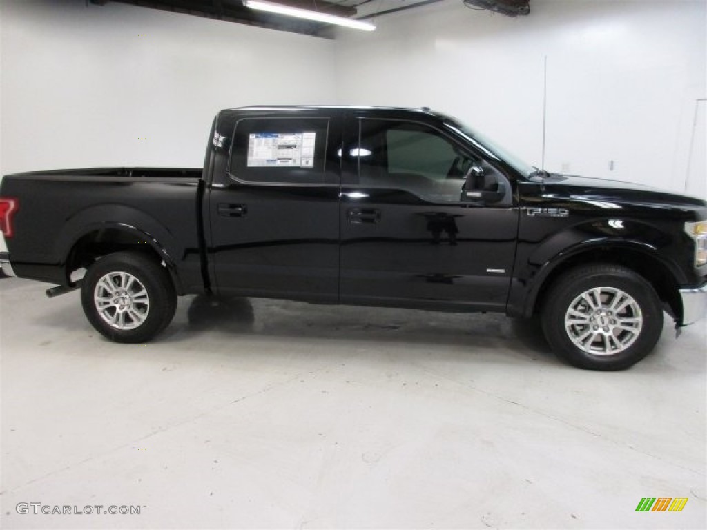 2016 F150 Lariat SuperCrew - Shadow Black / Black photo #8