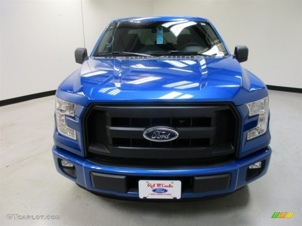 2016 F150 XL SuperCab - Blue Flame / Medium Earth Gray photo #2