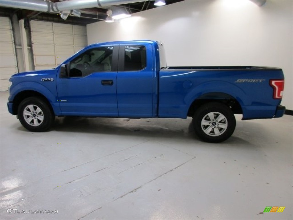 2016 F150 XL SuperCab - Blue Flame / Medium Earth Gray photo #4
