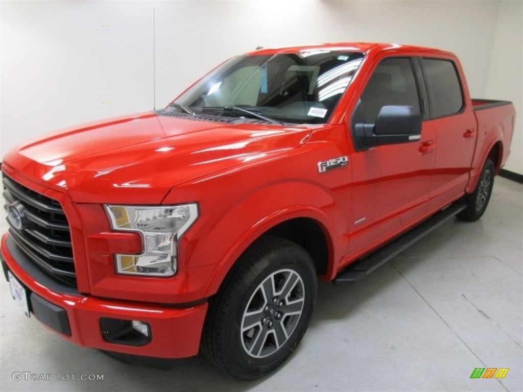 2016 F150 XLT SuperCrew - Race Red / Black photo #3