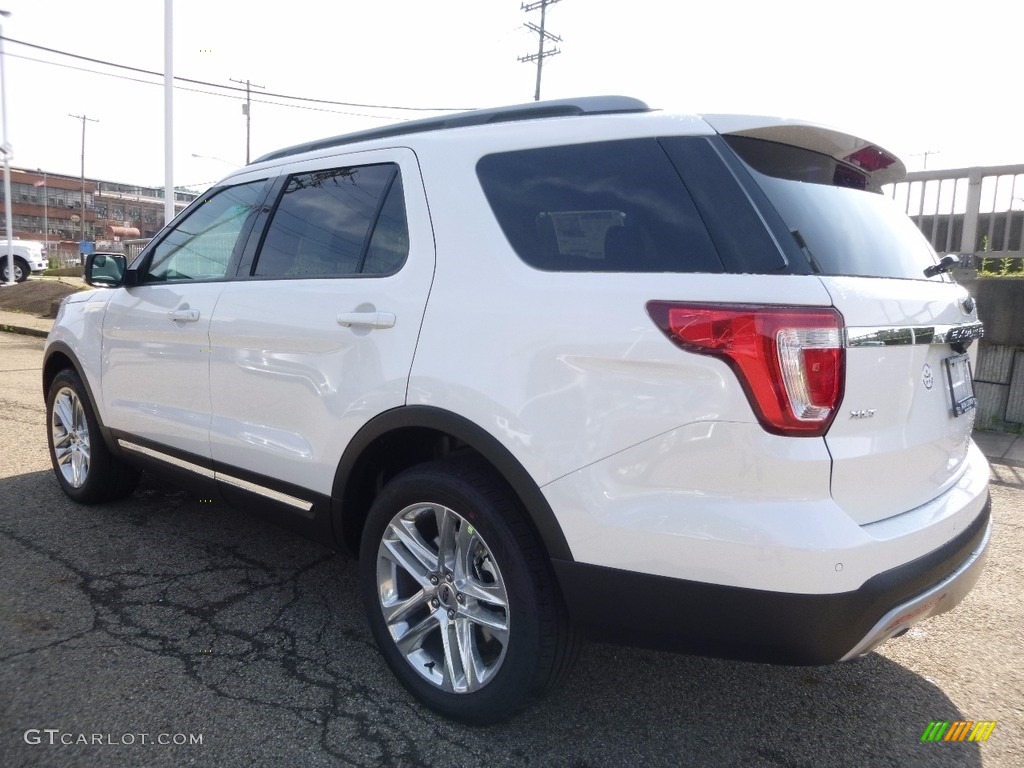 2016 Explorer XLT 4WD - White Platinum Metallic Tri-Coat / Ebony Black photo #4