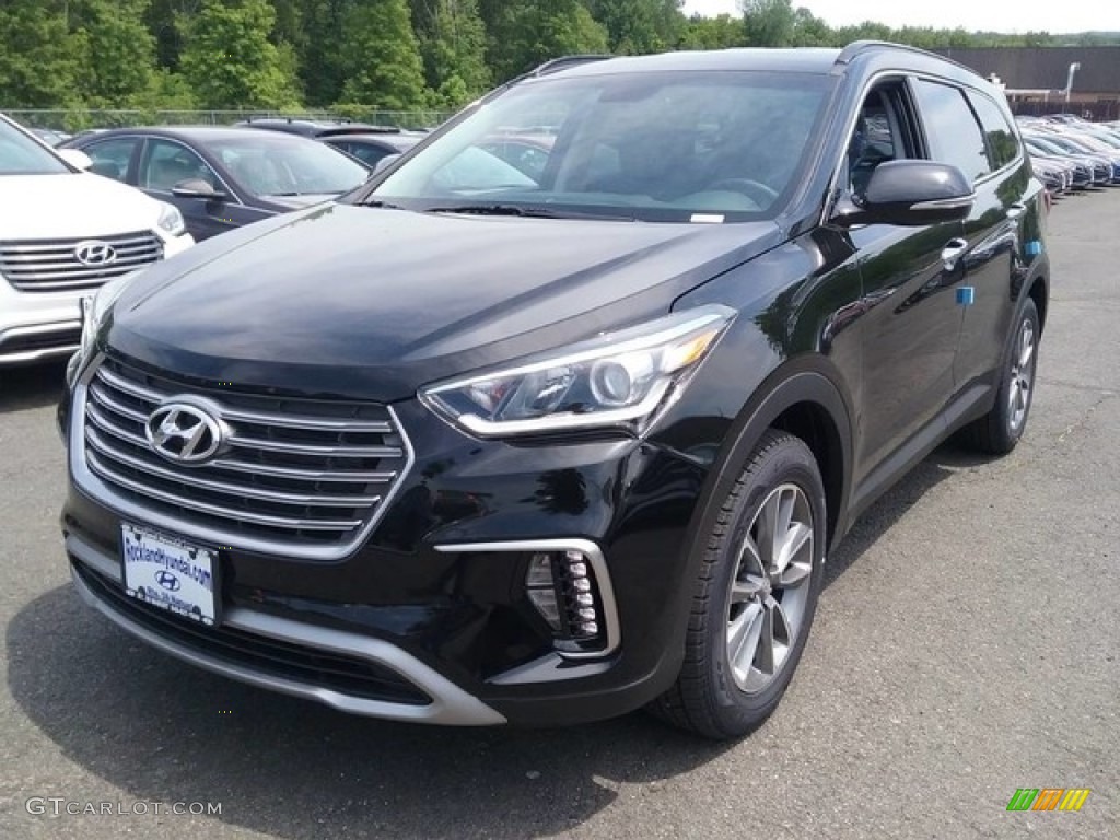 2017 Santa Fe SE AWD - Becketts Black / Gray photo #1