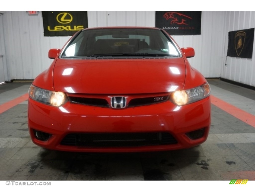 2006 Civic Si Coupe - Habanero Red Pearl / Black photo #4