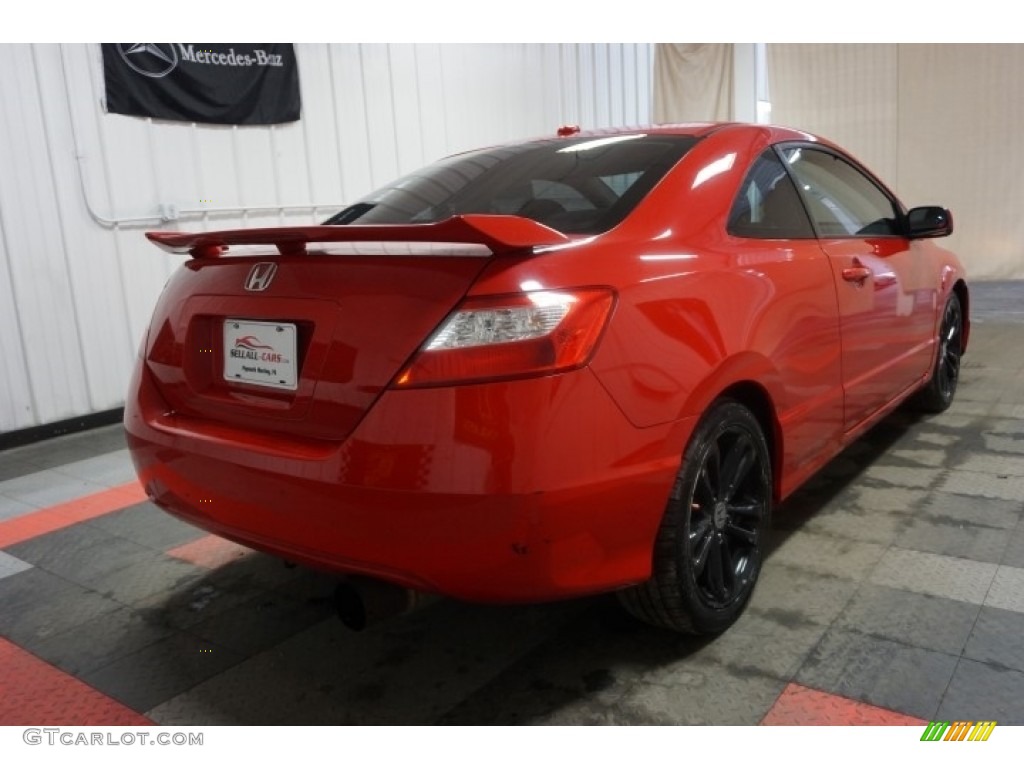 2006 Civic Si Coupe - Habanero Red Pearl / Black photo #8