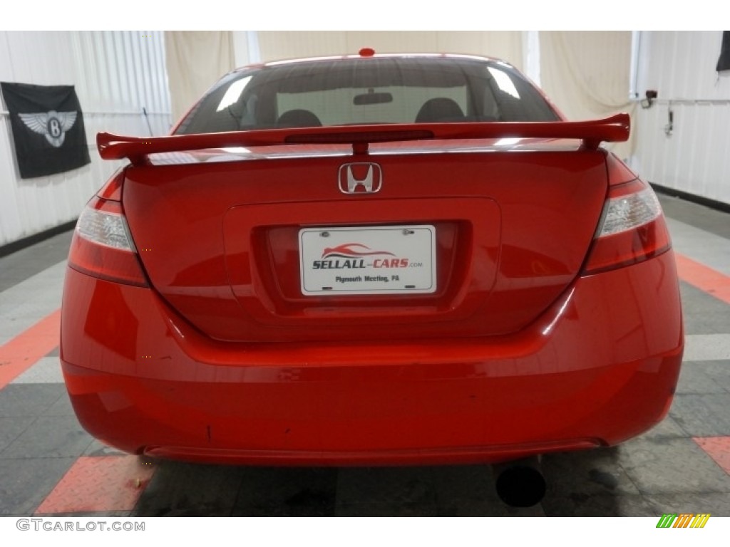 2006 Civic Si Coupe - Habanero Red Pearl / Black photo #9
