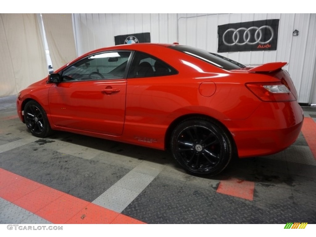 2006 Civic Si Coupe - Habanero Red Pearl / Black photo #11