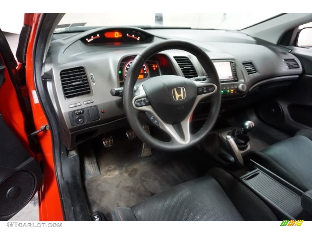 2006 Civic Si Coupe - Habanero Red Pearl / Black photo #23