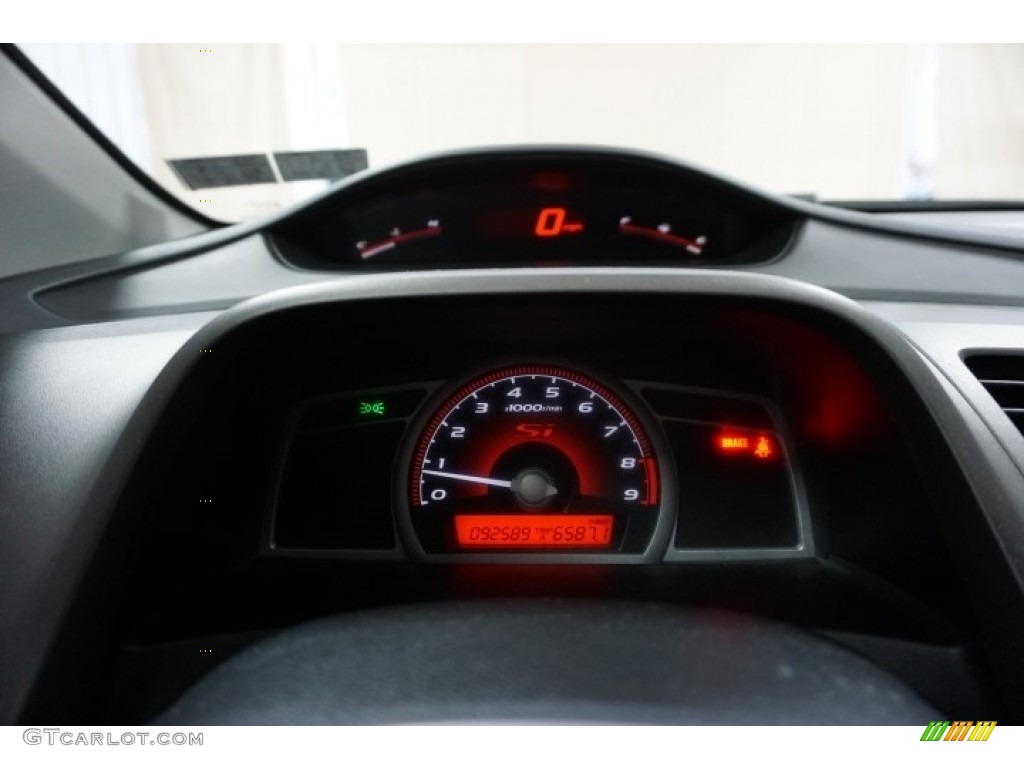 2006 Civic Si Coupe - Habanero Red Pearl / Black photo #32