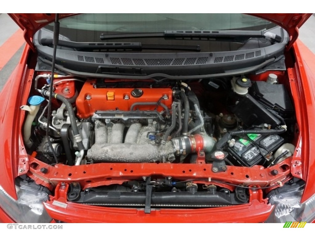 2006 Civic Si Coupe - Habanero Red Pearl / Black photo #41