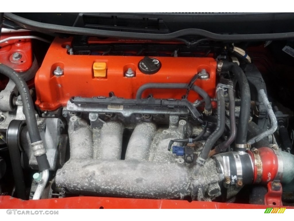 2006 Civic Si Coupe - Habanero Red Pearl / Black photo #42