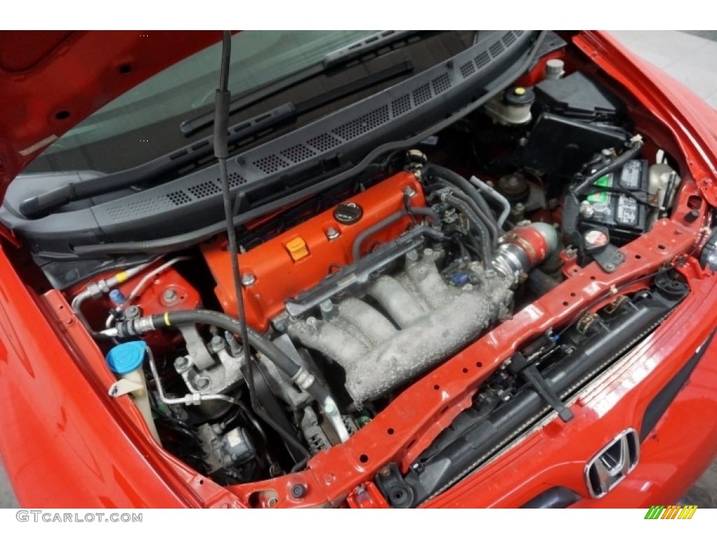 2006 Civic Si Coupe - Habanero Red Pearl / Black photo #43