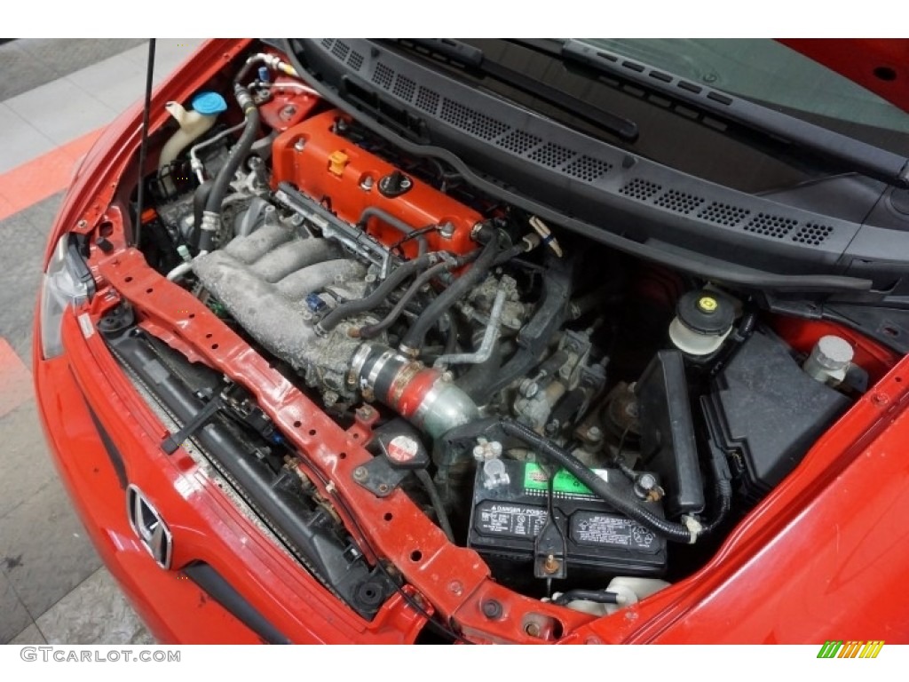 2006 Civic Si Coupe - Habanero Red Pearl / Black photo #44