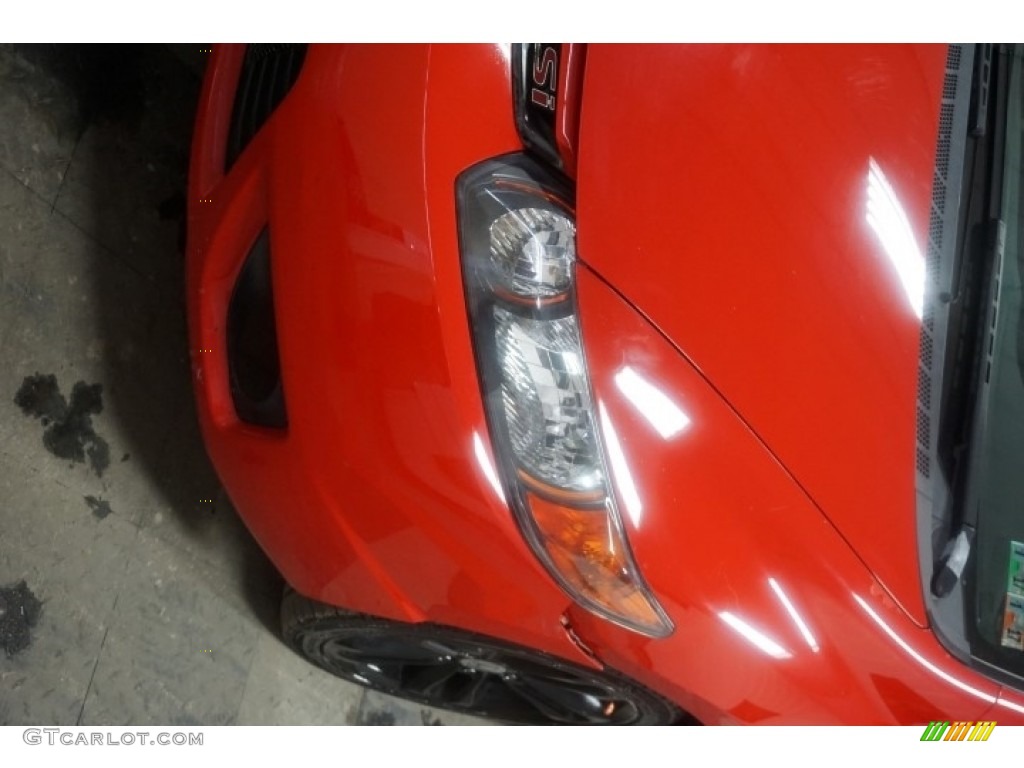 2006 Civic Si Coupe - Habanero Red Pearl / Black photo #45
