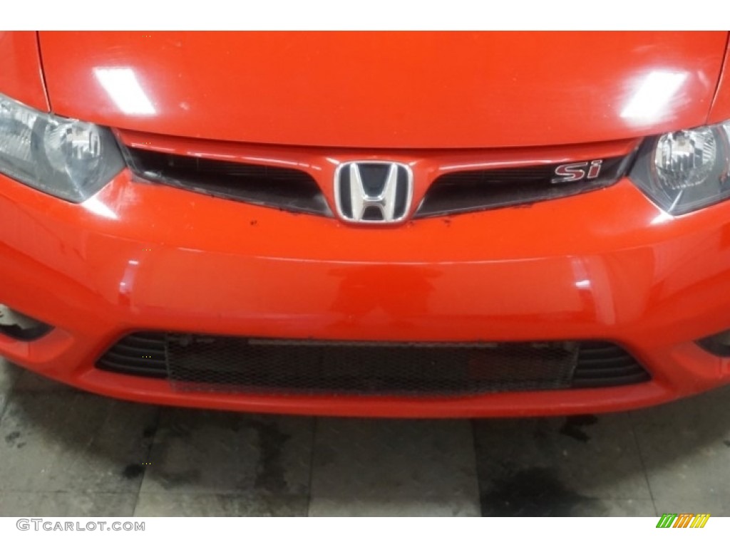 2006 Civic Si Coupe - Habanero Red Pearl / Black photo #47