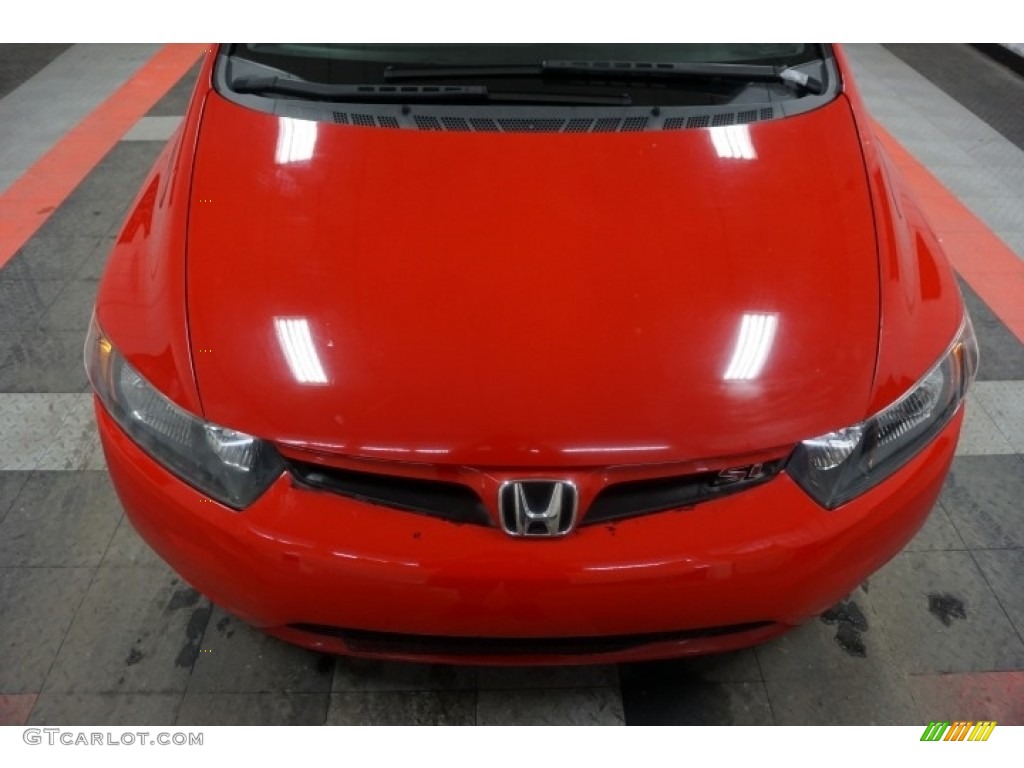 2006 Civic Si Coupe - Habanero Red Pearl / Black photo #50