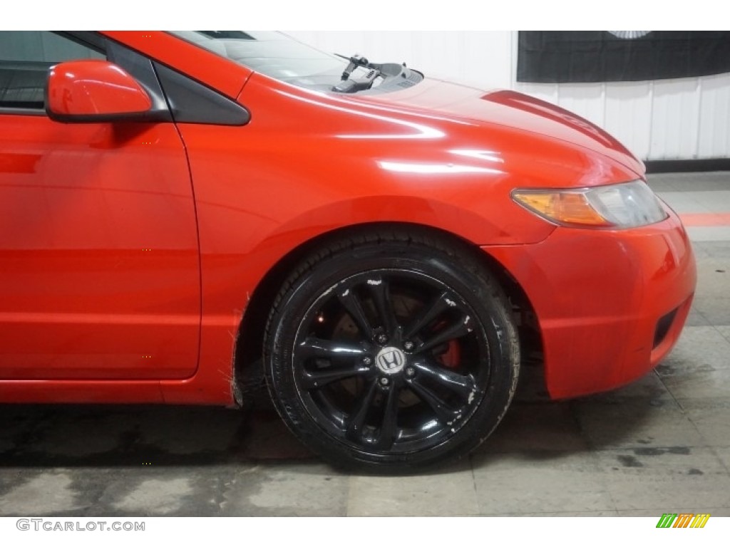 2006 Civic Si Coupe - Habanero Red Pearl / Black photo #51