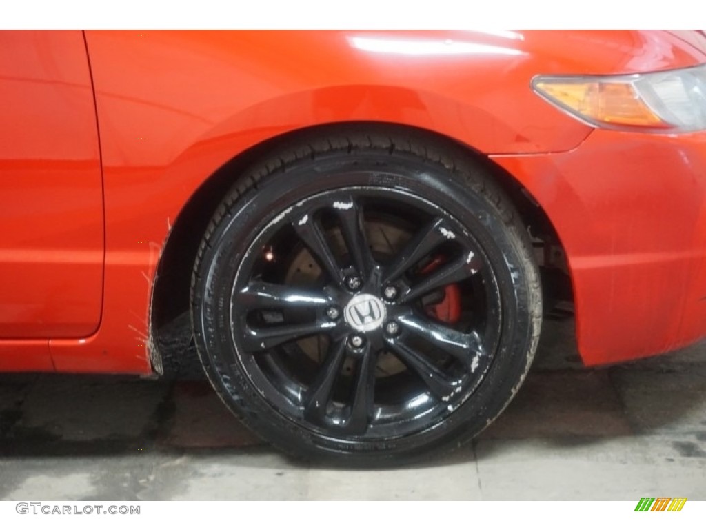 2006 Civic Si Coupe - Habanero Red Pearl / Black photo #52