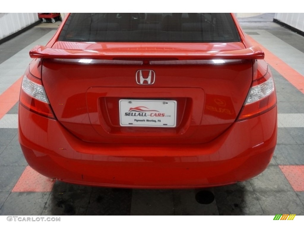2006 Civic Si Coupe - Habanero Red Pearl / Black photo #71