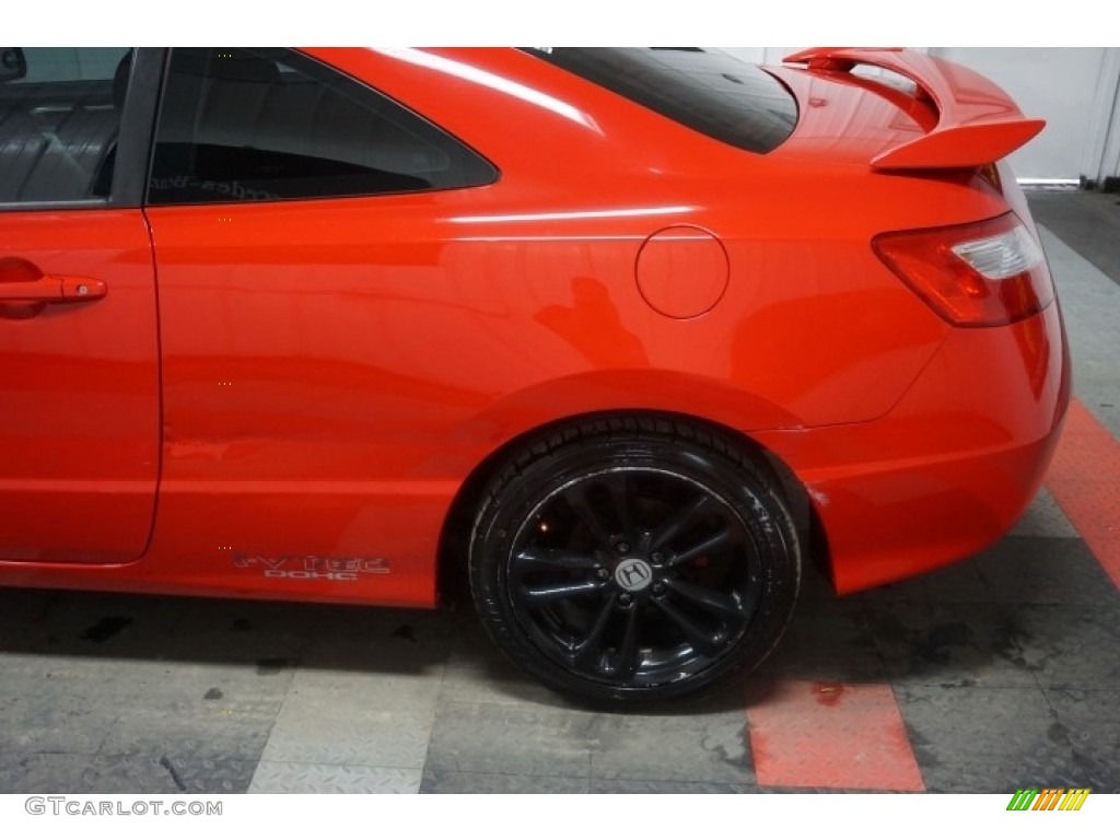 2006 Civic Si Coupe - Habanero Red Pearl / Black photo #72
