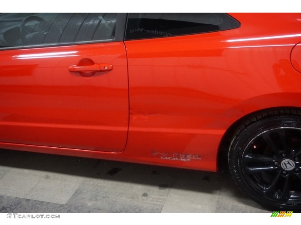2006 Civic Si Coupe - Habanero Red Pearl / Black photo #76