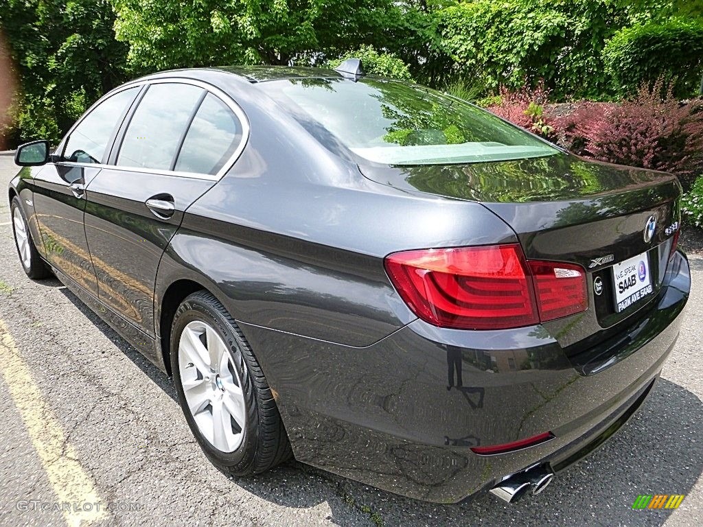 2013 5 Series 528i xDrive Sedan - Dark Graphite Metallic II / Everest Gray photo #3