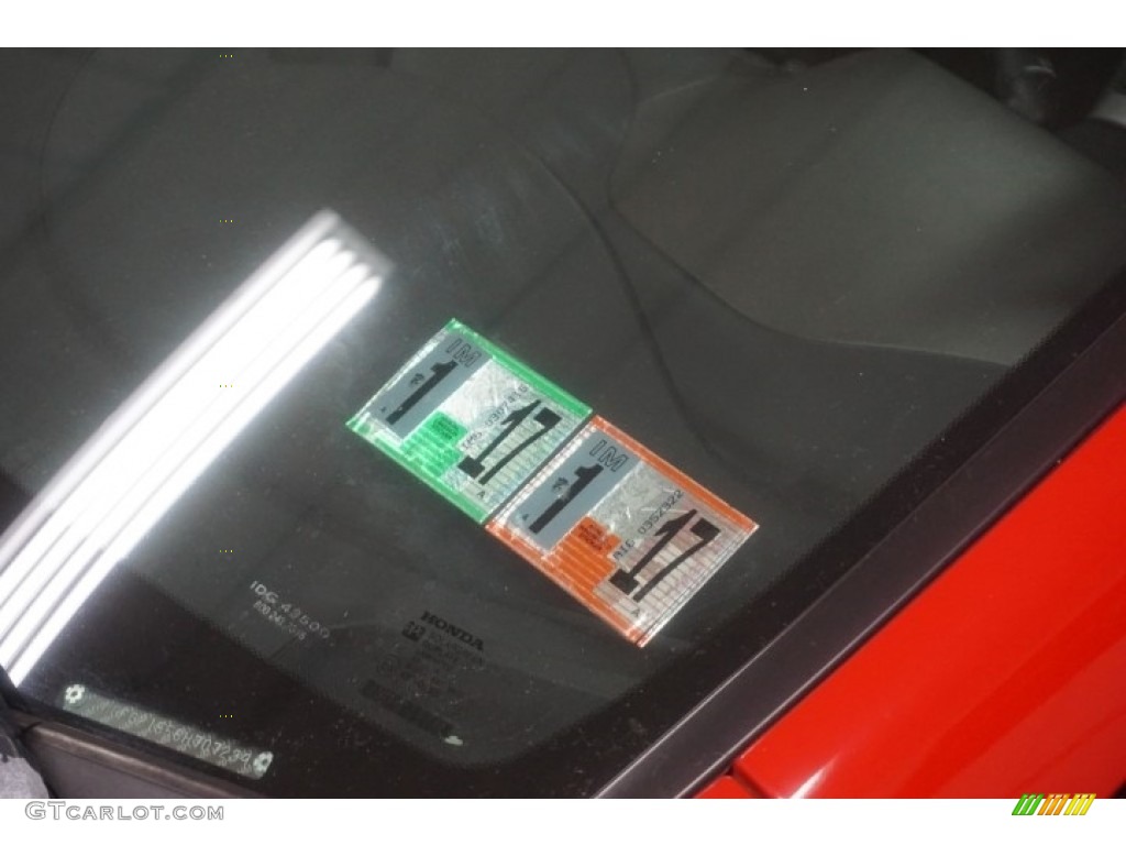 2006 Civic Si Coupe - Habanero Red Pearl / Black photo #84