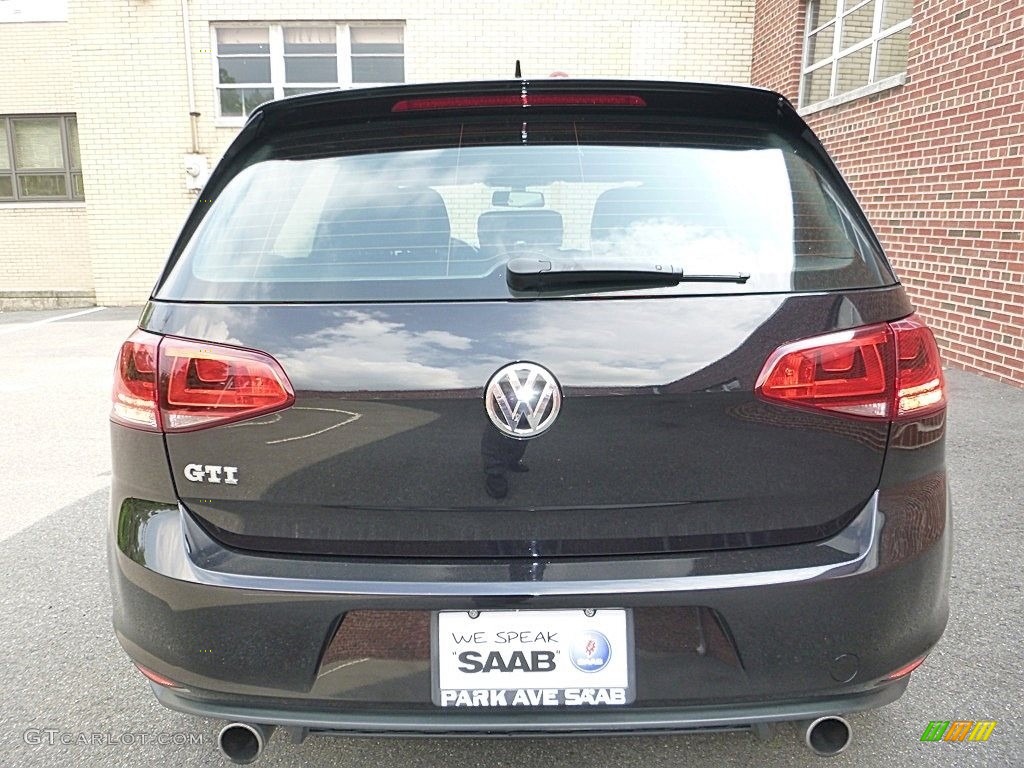 2015 Golf GTI 4-Door 2.0T SE - Deep Black Pearl / Titan Black Leather photo #4