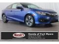 2016 Aegean Blue Metallic Honda Civic EX-T Coupe  photo #1