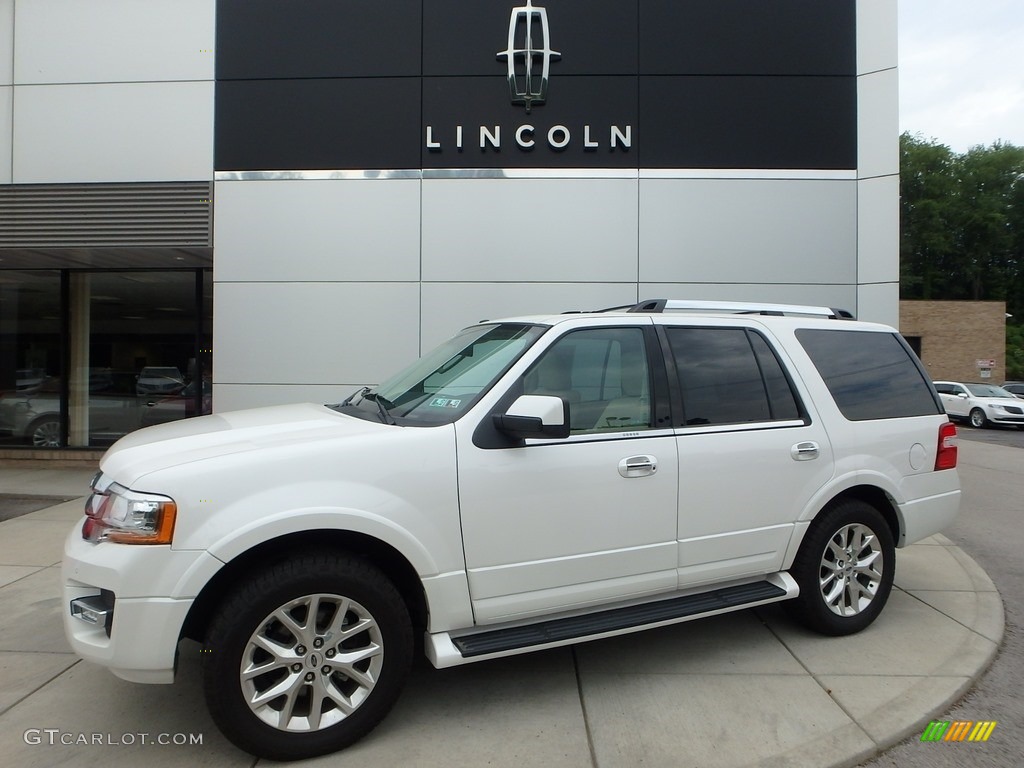 2016 Expedition Limited 4x4 - White Platinum Metallic Tricoat / Dune photo #1