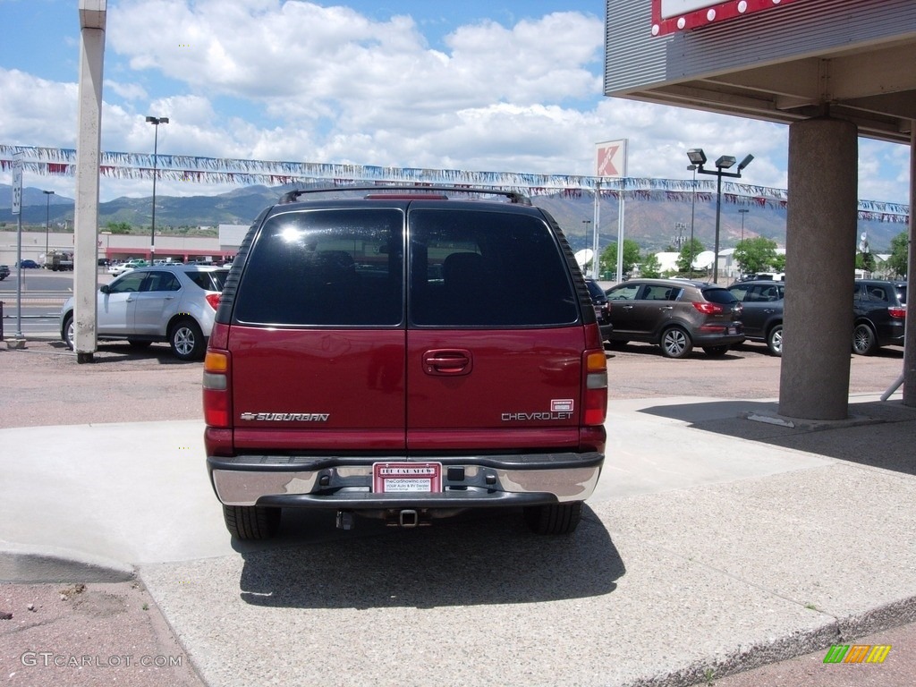 2002 Suburban 1500 LT 4x4 - Redfire Metallic / Medium Gray/Neutral photo #4