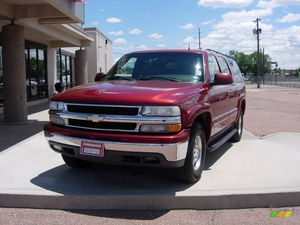 2002 Suburban 1500 LT 4x4 - Redfire Metallic / Medium Gray/Neutral photo #25
