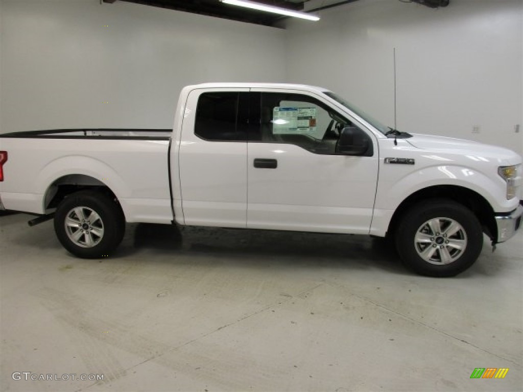 2016 F150 XLT SuperCab - Oxford White / Medium Earth Gray photo #8