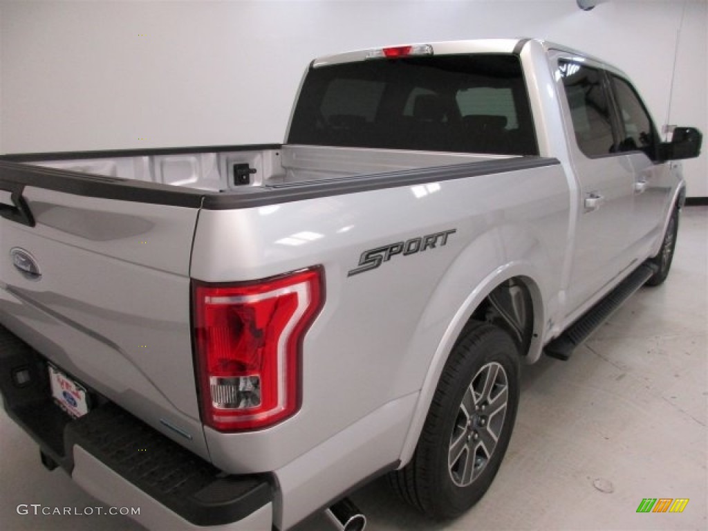 2016 F150 XLT SuperCrew - Ingot Silver / Black photo #7