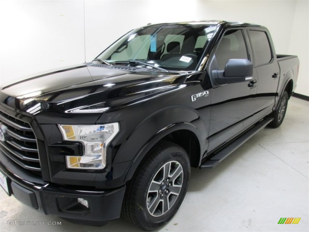 2016 F150 XLT SuperCrew - Shadow Black / Black photo #3