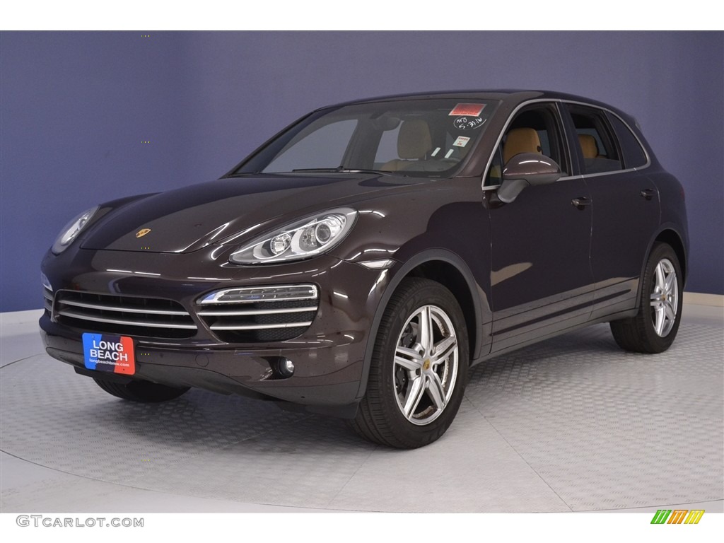 2014 Cayenne Platinum Edition - Mahogany Metallic / Luxor Beige photo #3