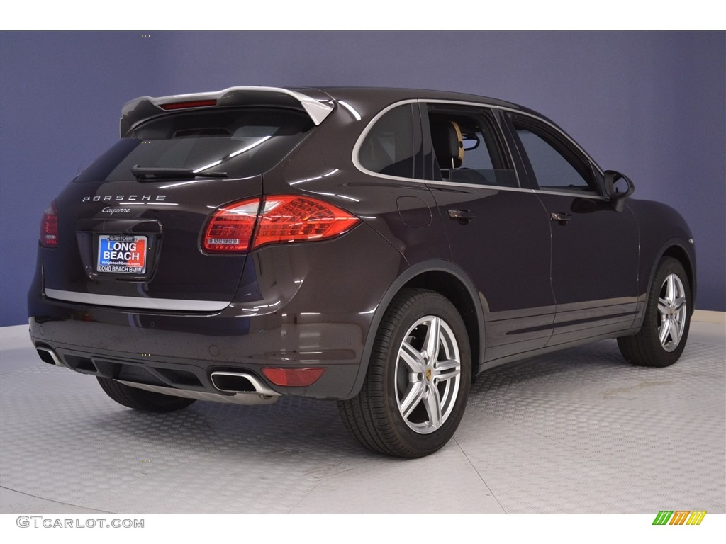 2014 Cayenne Platinum Edition - Mahogany Metallic / Luxor Beige photo #7