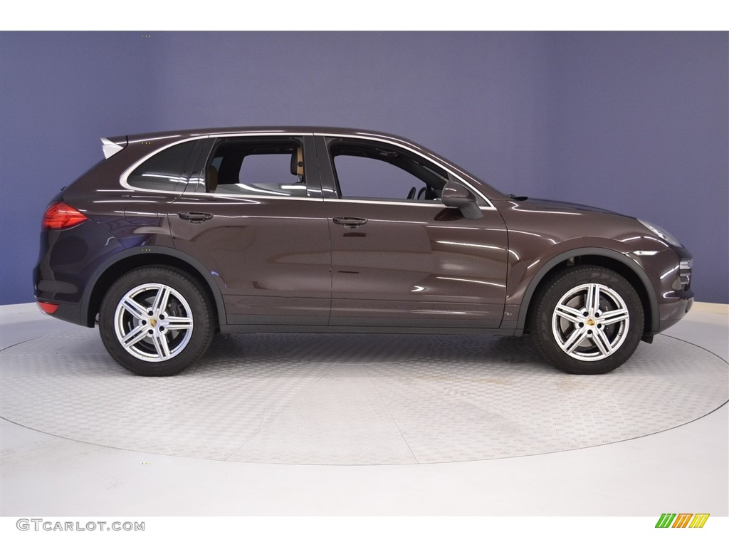 2014 Cayenne Platinum Edition - Mahogany Metallic / Luxor Beige photo #8